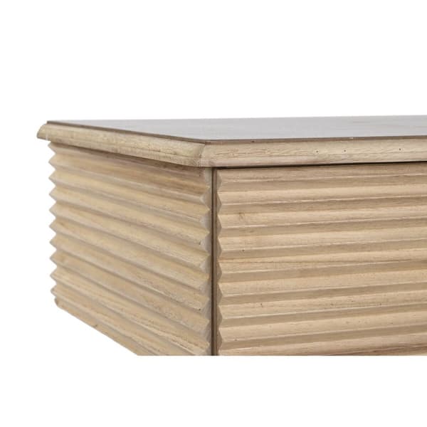 Sivupöytä DKD Home Decor 100 x 40 x 76 cm Kullattu Vaaleanruskea Paolownia wood Puu MDF