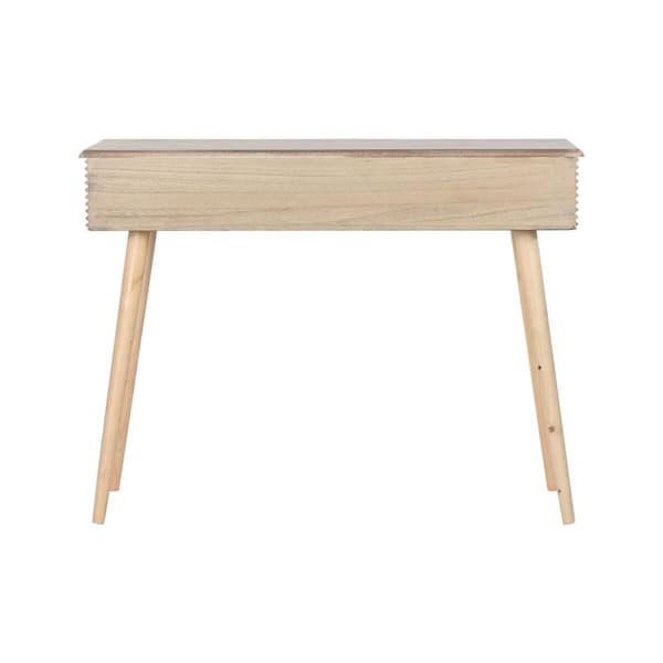 Sivupöytä DKD Home Decor 100 x 40 x 76 cm Kullattu Vaaleanruskea Paolownia wood Puu MDF