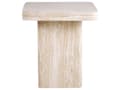 Miniatyrbilde 4 av 7: Sidebord Beige MDF-topp i Finér med Steinlignende Understell 50 x 50 cm Moderne Design Stue