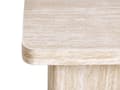 Miniatyrbilde 5 av 7: Sidebord Beige MDF-topp i Finér med Steinlignende Understell 50 x 50 cm Moderne Design Stue