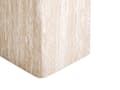 Miniatyrbilde 6 av 7: Sidebord Beige MDF-topp i Finér med Steinlignende Understell 50 x 50 cm Moderne Design Stue