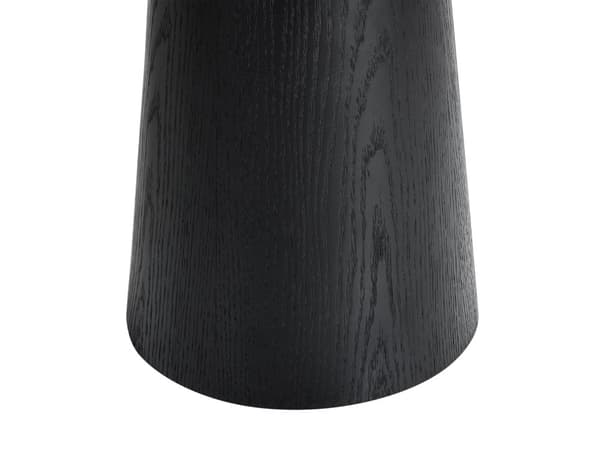 Sidebord Svart MDF-topp i finér 50 x 50 cm Moderne Design Stue