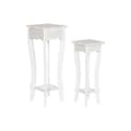 Pikkukuva 1 / 2: Set of 2 tables Home ESPRIT Valkoinen 30 x 30 x 76,5 cm