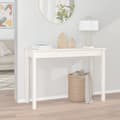 Miniatyrbild 1 av 2: Konsolbord vit 110x40x75 cm massiv furu