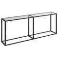 Miniatyrbild 2 av 2: Konsolbord transparent 200x35x75,5 cm härdat glas