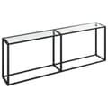 Miniatyrbild 2 av 2: Konsolbord transparent 220x35x75,5 cm härdat glas
