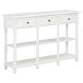 Miniatyrbild 1 av 2: Konsolbord vit 120x30x76 cm MDF