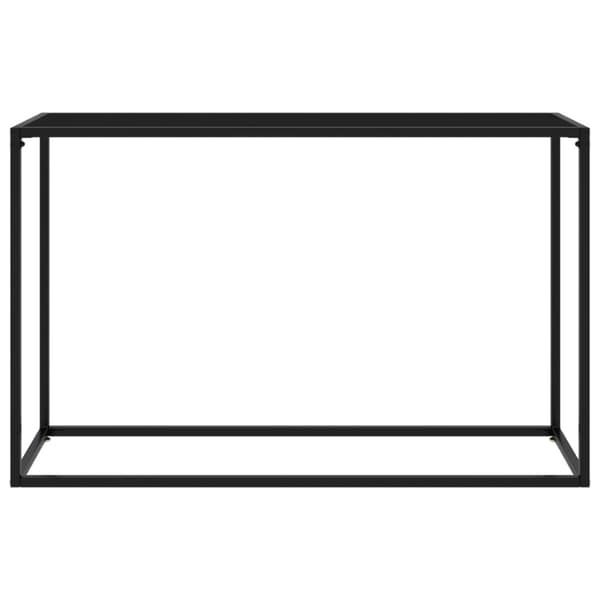 Konsolbord svart 120x35x75 cm härdat glas