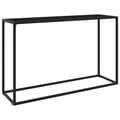 Miniatyrbild 1 av 2: Konsolbord svart 120x35x75 cm härdat glas