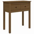 Miniatyrbild 2 av 2: Konsolbord honungsbrun 70x35x75 cm massiv furu