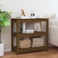 Miniatyrbild 1 av 2: Konsolbord honungsbrun 80x40x74 cm massiv furu