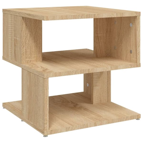 Sidobord sonoma-ek 40x40x40 cm konstruerat trä