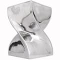Miniatyrbild 1 av 2: Pall/sidobord vriden form aluminium silver