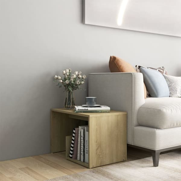 Sidobord sonoma-ek 59x36x38 cm konstruerat trä