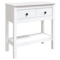 Miniatyrbild 2 av 2: Konsolbord vit 75x35x75 cm massiv furu