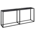Miniatyrbild 2 av 2: Konsolbord svart marmor 180x35x75,5 cm härdat glas