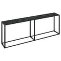 Miniatyrbild 2 av 2: Konsolbord svart 220x35x75,5 cm härdat glas