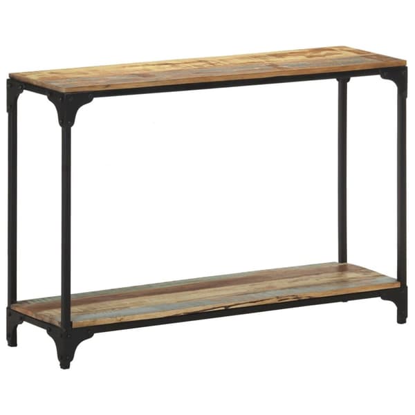Konsolbord 110x30x75 cm massivt återvunnet trä