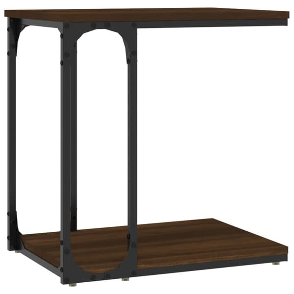 Soffbord brun ek 50x35x52 cm konstruerat trä