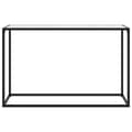 Miniatyrbild 2 av 2: Konsolbord vit 120x35x75 cm härdat glas