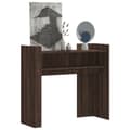 Miniatyrbild 1 av 2: Konsolbord brun ek 100x35x90 cm konstruerat trä
