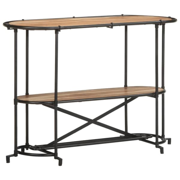 Konsolbord 110x42x76 cm massivt akaciaträ