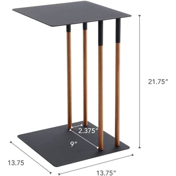 Sidelbord - Yamazaki - 4804 - Svart - Metall - 35 x 35 x 55 cm