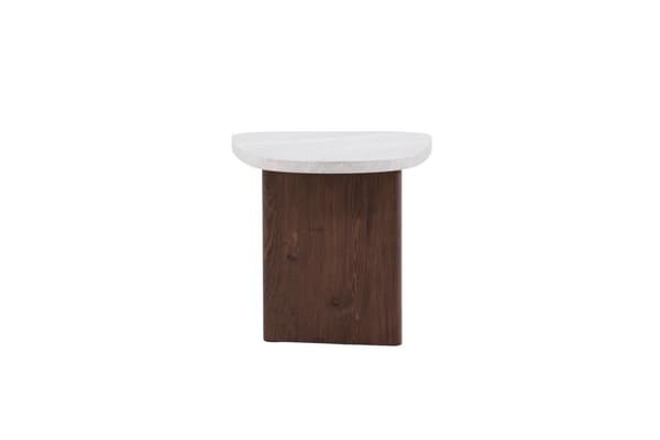 FURNLUX SIDOBORD GRONVIK VALNÖT & MARMORGRÅ 45CM