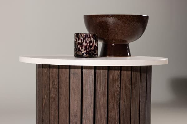 FURNLUX SIDOBORD VISINGSO BEIGE & BRUN 52CM