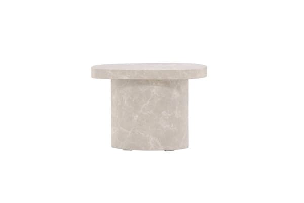 FURNLUX SIDOBORD BASTAD MARMORGRÅ 30CM