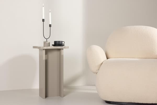 FURNLUX SIVUPÖYTÄ MOLDE BEIGE 30CM