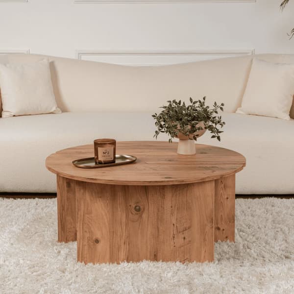 Lot de 2 tables basses L90 cm - MOIRA