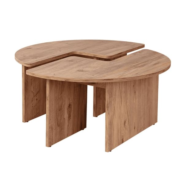 Lot de 2 tables basses L90 cm - MOIRA