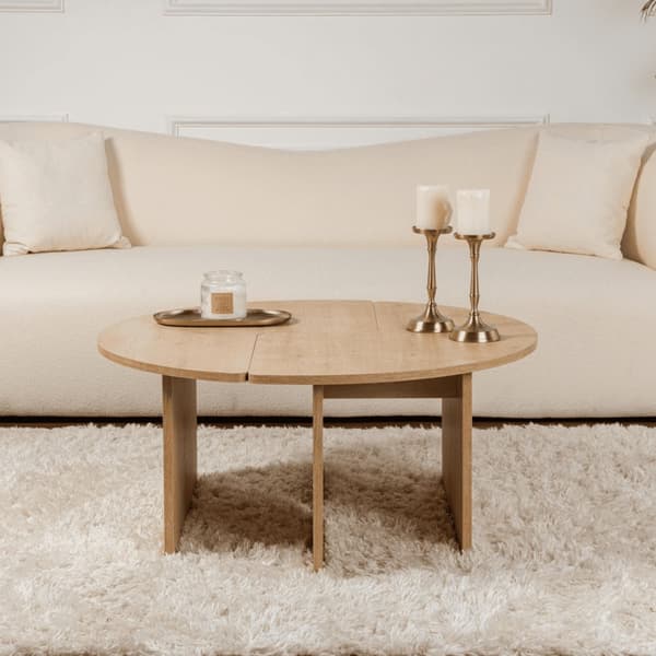 Lot de 2 tables basses L90 cm - MOIRA