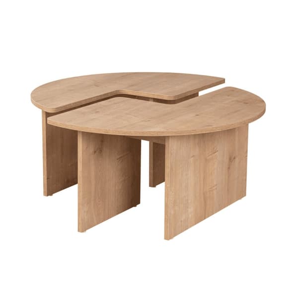 Lot de 2 tables basses L90 cm - MOIRA