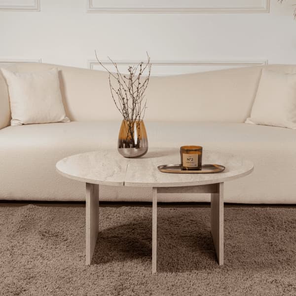 Lot de 2 tables basses L90 cm - MOIRA
