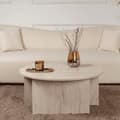 Miniatyrbild 6 av 7: Lot de 2 tables basses L90 cm - MOIRA