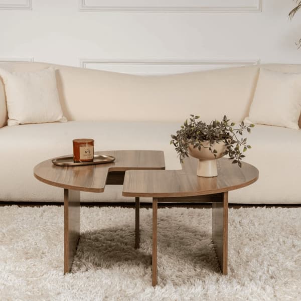 Lot de 2 tables basses L90 cm - MOIRA