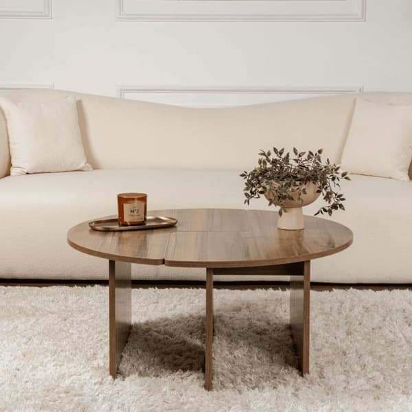Lot de 2 tables basses L90 cm - MOIRA
