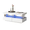 Miniatyrbild 1 av 6: Kaffebord Salongbord Kaffebord Sidobord, Modernt kaffebord med hög glans