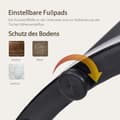 Miniatyrbild 3 av 6: Rund Kaffeebord - ARHATREYA - Set av 2 - MDF - Brun - Moderne Design