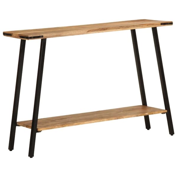 Konsolbord 110x30x75 cm massivt mangoträ