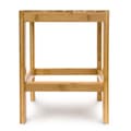 Miniatyrbild 4 av 6: Relaxdays Bamboo Pall Plant Bord Badrumspall HxBxD: 40 x 28 x 32 cm Dekorativt sidobord, Nature