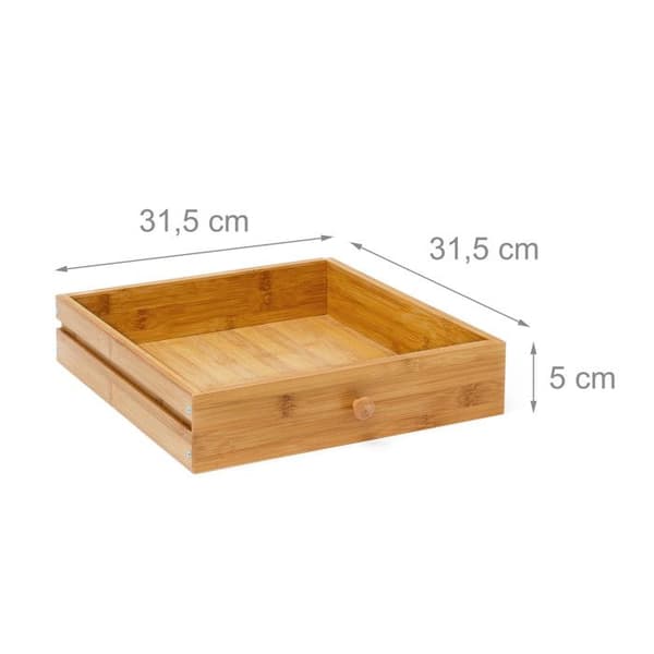 Sidobord - RELAXDAYS - Bambu med låda - Natu Wood - Contemporary