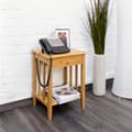 Miniatyrbild 2 av 6: Sidobord - RELAXDAYS - Bambu med låda - Natu Wood - Contemporary