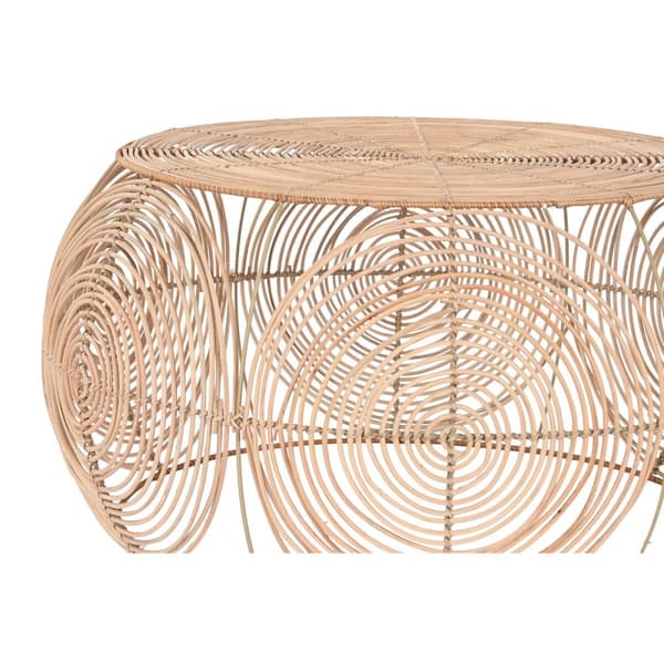 2-bordsset DKD Home Decor 80 x 80 x 40 cm Ljusbrun
