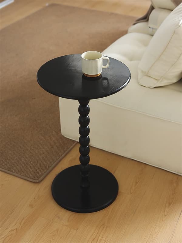 Bomclap Litet Drinkbord Soffbord – Sängbord i Modern Stil med Träben för Vardagsrum, Sovrum & Badrum