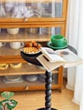 Miniatyrbild 5 av 7: Bomclap Litet Drinkbord Soffbord – Sängbord i Modern Stil med Träben för Vardagsrum, Sovrum & Badrum