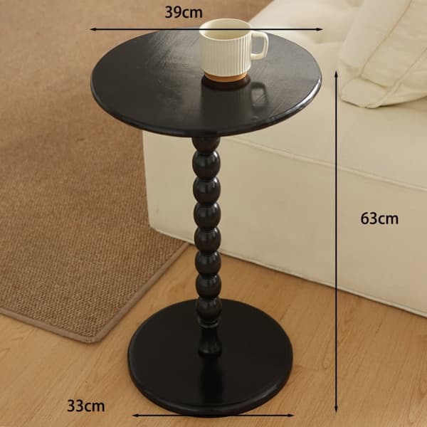 Bomclap Litet Drinkbord Soffbord – Sängbord i Modern Stil med Träben för Vardagsrum, Sovrum & Badrum
