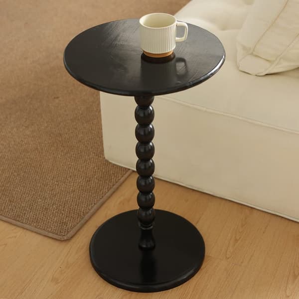 Bomclap Litet Drinkbord Soffbord – Sängbord i Modern Stil med Träben för Vardagsrum, Sovrum & Badrum